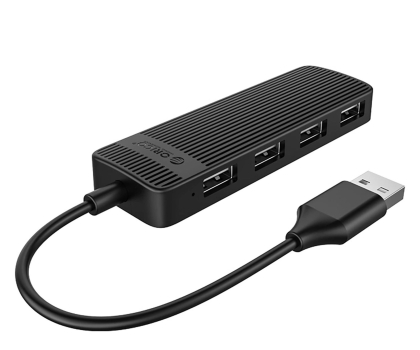 Hub USB Orico USB-A - 4x USB-A 2.0 - czarny